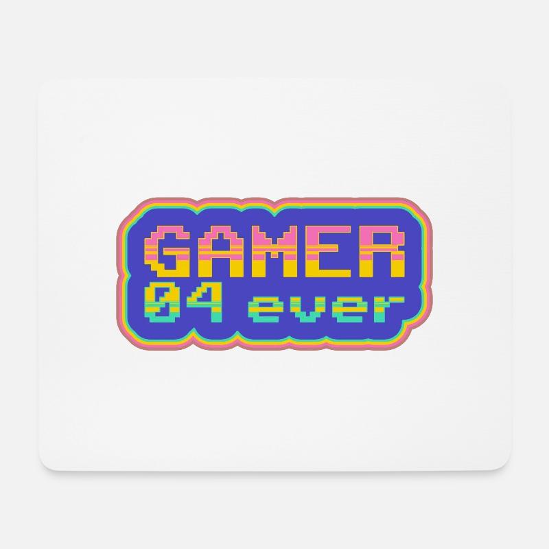 Gamer 04 ever - Mousepad (Querformat) - Weiß