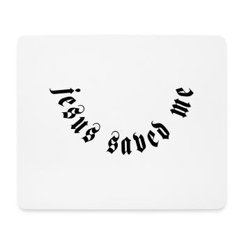 Jesus saved me motiv - Mouse Pad (horizontal) - white - Front