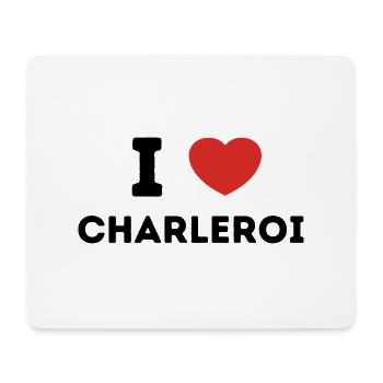 I Love with Heart Charleroi - Mouse Pad (horizontal) - white - Front