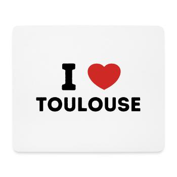 I Love with Heart Toulouse - Mouse Pad (horizontal) - white - Front