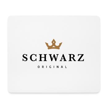 Schwarz - Mousepad (Querformat) - Weiß - Vorne