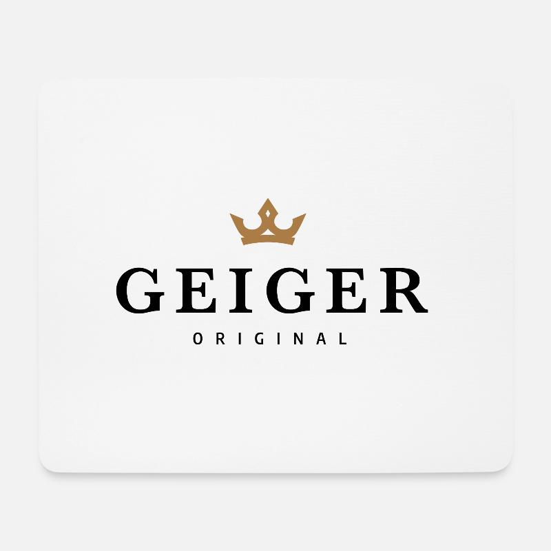 Geiger - Mousepad (Querformat) - Weiß