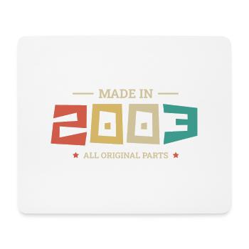 Legendary since 2003 Original 2003 - Mouse Pad (horizontal) - white - Front