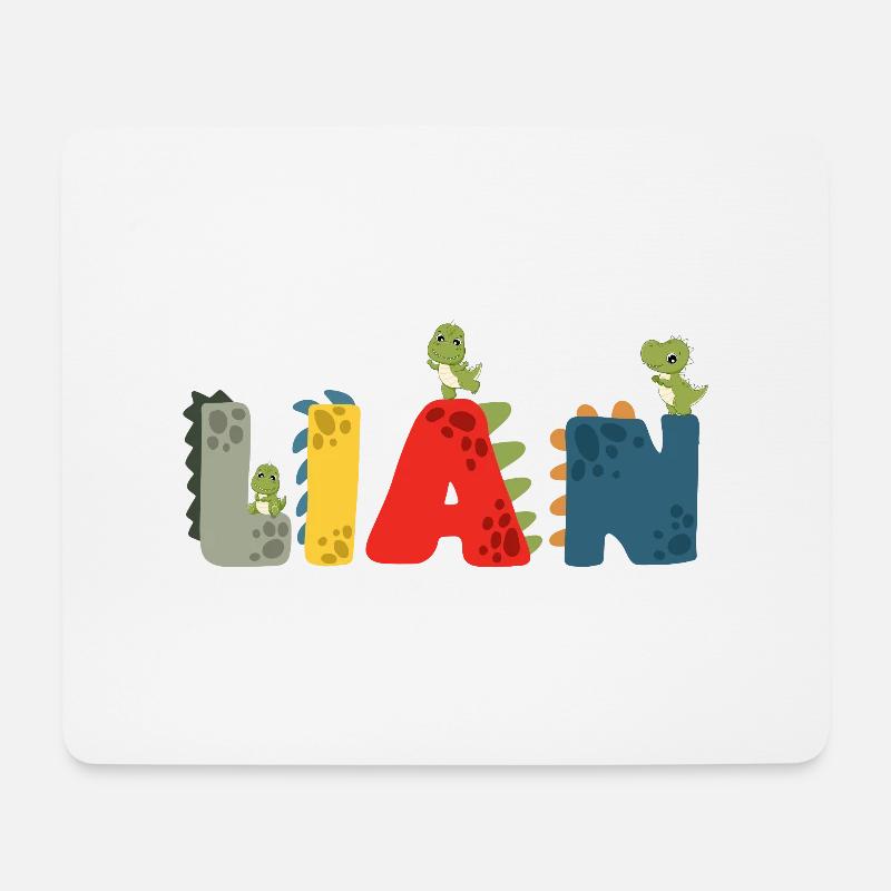 Lian Dino2 - Mousepad (Querformat) - Weiß