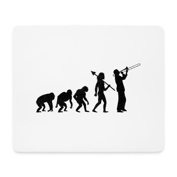 Posaunist Posaunist Evolution Marching Band - Mousepad (Querformat) - Weiß - Vorne