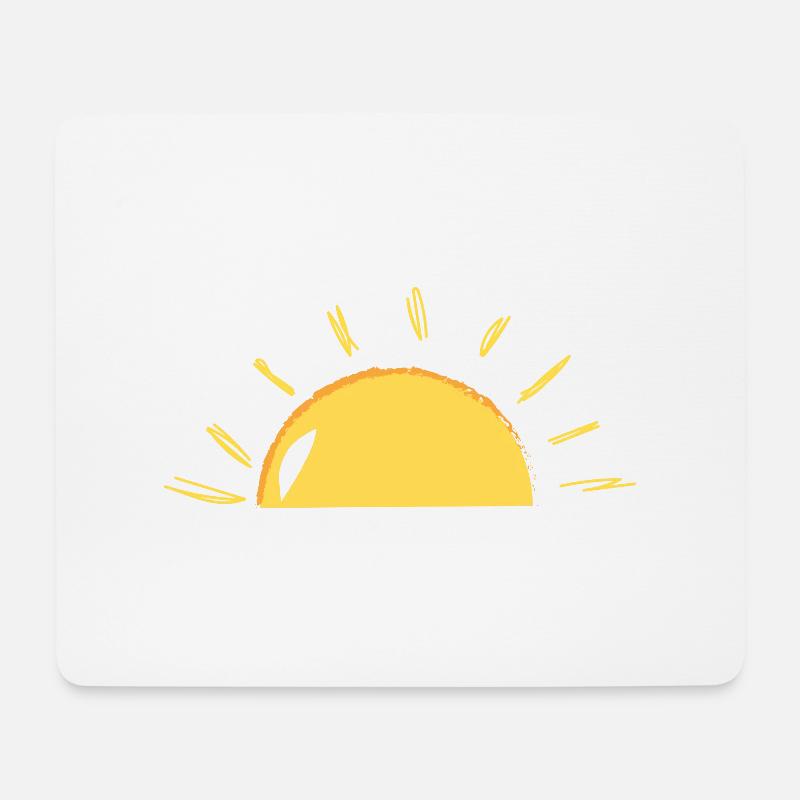 Sonnenschein - Mousepad (Querformat) - Weiß