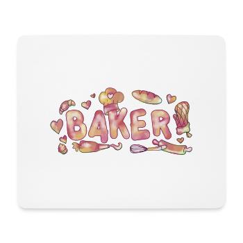 Baker - Mousepad (Querformat) - Weiß - Vorne
