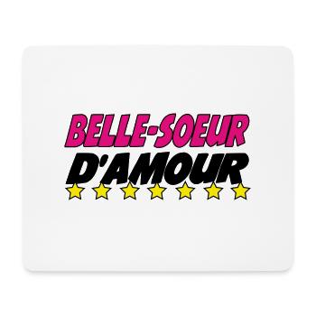 Belle Soeur d'amour - Tapis de souris (format paysage) - blanc - Devant