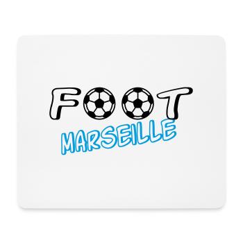Fuß Marseille - Mousepad (Querformat) - Weiß - Vorne