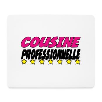 PROFESSIONELLER COUSIN - Mousepad (Querformat) - Weiß - Vorne