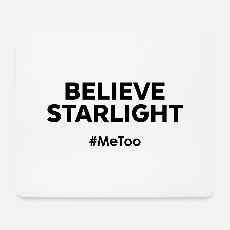 Glauben Sie Starlight - Mousepad (Querformat) - Weiß