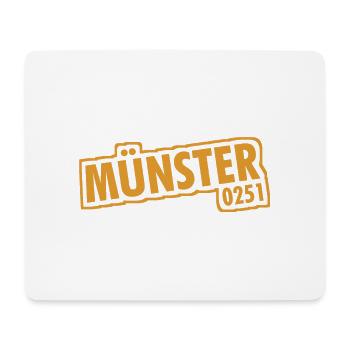 Münster 0251 Vorwahl Telefon NRW - Mousepad (Querformat) - Weiß - Vorne
