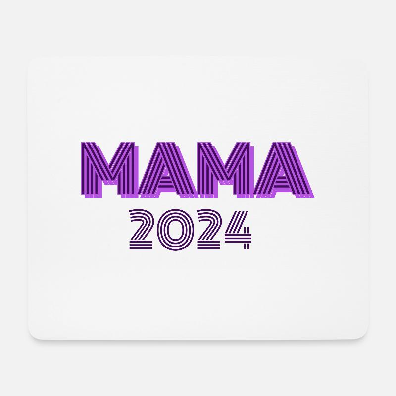 Mama 2024 - Mousepad (Querformat) - Weiß