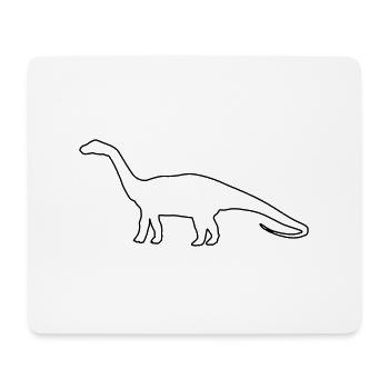 dino - Mousepad (Querformat) - Weiß - Vorne