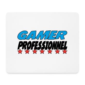 GAMER PROFESSIONNEL - Tapis de souris (format paysage) - blanc - Devant