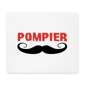 POMPIER - Tapis de souris (format paysage) - blanc - Devant