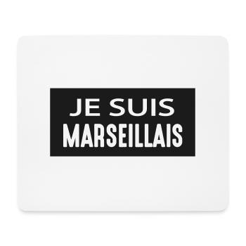 JE SUIS MARSEILLAIS - Tapis de souris (format paysage) - blanc - Devant