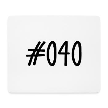 #040 - 040 - Vorwahl - Hamburg - Elbe - Alster - Mousepad (Querformat) - Weiß - Vorne
