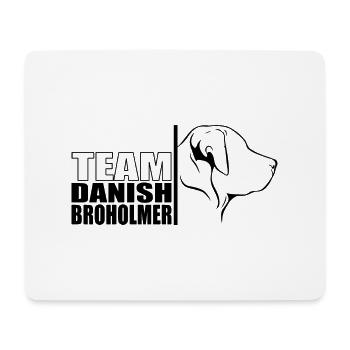 TEAM Danish Broholmer Hunde Hund Wilsigns - Mousepad (Querformat) - Weiß - Vorne