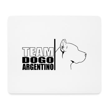 TEAM Dogue Argentino Chien Chien Wilsigns - Tapis de souris (format paysage) - blanc - Devant