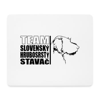 ÉQUIPE Slovensky Hrubosrsty Stavac Dogs Wilsigns - Tapis de souris (format paysage) - blanc - Devant