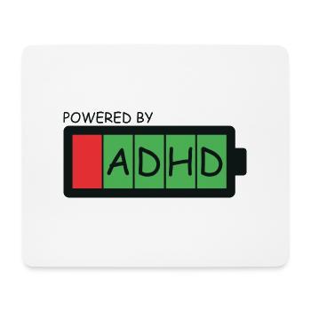 ADHS - Mousepad (Querformat) - Weiß - Vorne