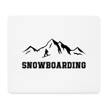 Snowboarding - Mousepad (Querformat) - Weiß - Vorne