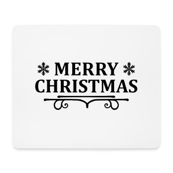 Joyeux Noël Vintage - Tapis de souris (format paysage) - blanc - Devant