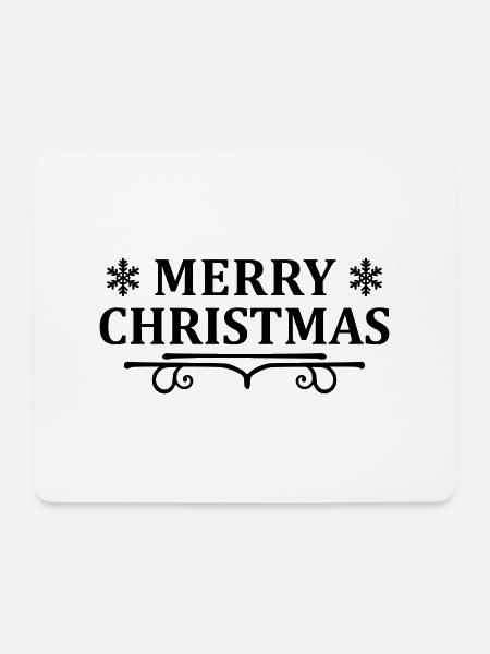Merry Christmas Vintage - Mousepad (Querformat) - Weiß
