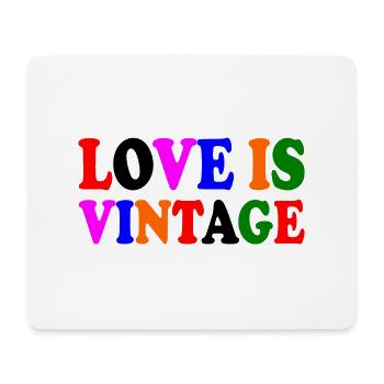 Love is vintage - Tapis de souris (format paysage) - blanc - Devant