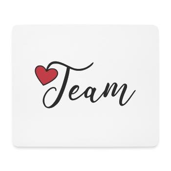 Team Heart - Mouse Pad (horizontal) - white - Front