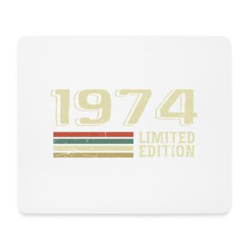 Nées en 1974 anniversaire 1974 Vintage 1974 - Tapis de souris (format paysage) - blanc - Devant
