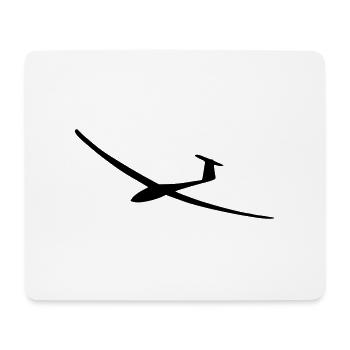 Segelflugzeug - Mousepad (Querformat) - Weiß - Vorne