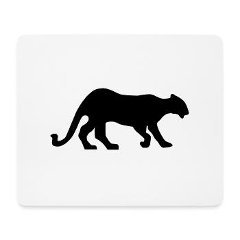 panther_schwarz_20 - Tapis de souris (format paysage) - blanc - Devant