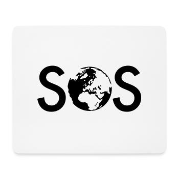 SOS - Mousepad (Querformat) - Weiß - Vorne