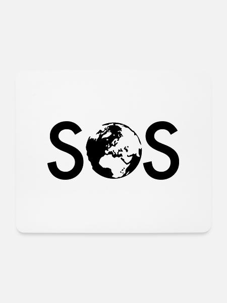 SOS - Mouse Pad (horizontal) - white