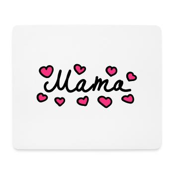 Mama - Heart - 2 - Mouse Pad (horizontal) - white - Front