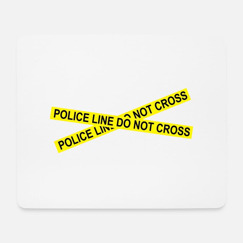 Polizei - Mousepad (Querformat) - Weiß