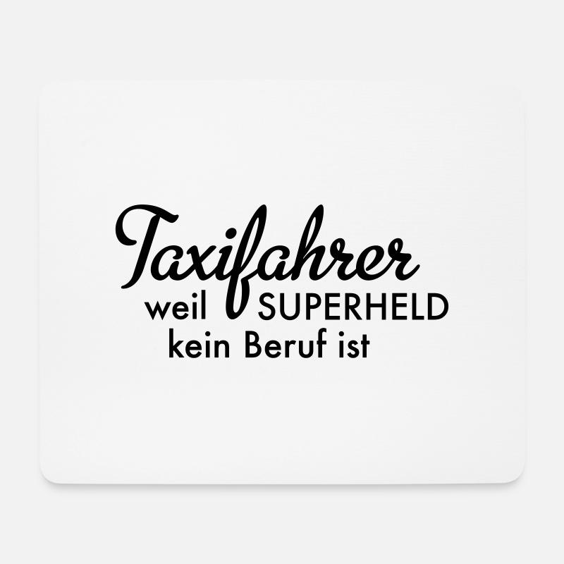 Taxifahrer - Mousepad (Querformat) - Weiß