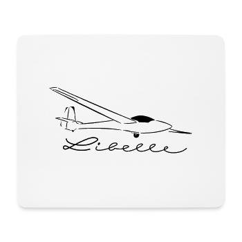 libelle_2 - Mousepad (Querformat) - Weiß - Vorne