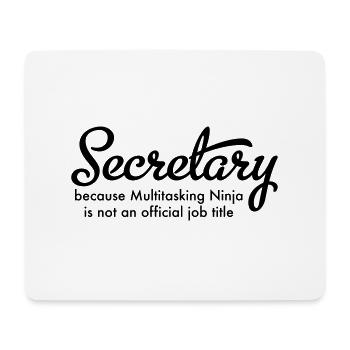secretary - Mouse Pad (horizontal) - white - Front