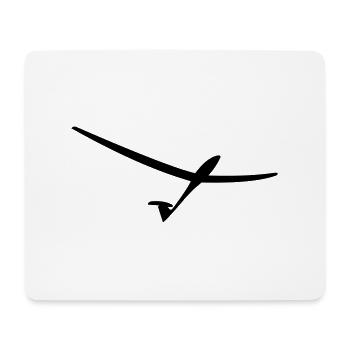segelflugzeug schnell - Mousepad (Querformat) - Weiß - Vorne