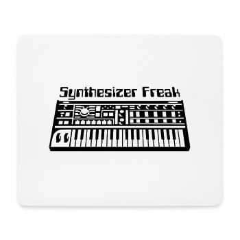 Synthesizer Freak - Mouse Pad (horizontal) - white - Front