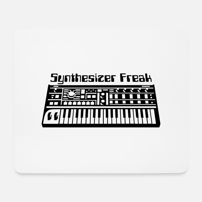 Synthesizer Freak - Mouse Pad (horizontal) - white