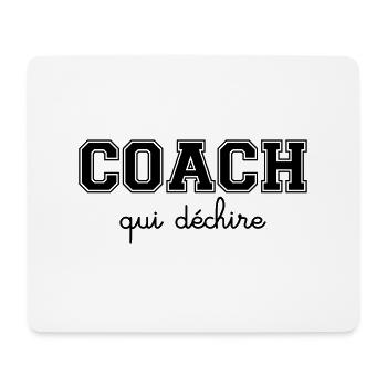 Coach Qui Déchire - Tapis de souris (format paysage) - blanc - Devant