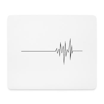ECG (md) - Tapis de souris (format paysage) - blanc - Devant