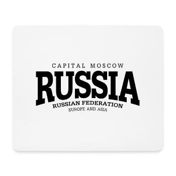 Russia (black) - Mousepad (Querformat) - Weiß - Vorne