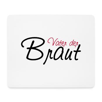 vater_der_braut - Mousepad (Querformat) - Weiß - Vorne
