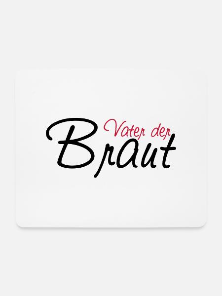 vater_der_braut - Mousepad (Querformat) - Weiß