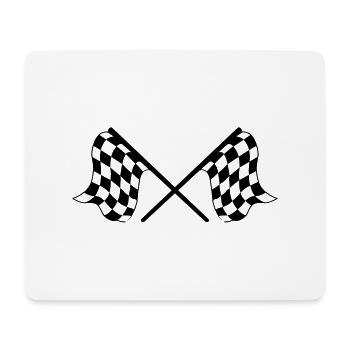 Zielflaggen - Mousepad (Querformat) - Weiß - Vorne